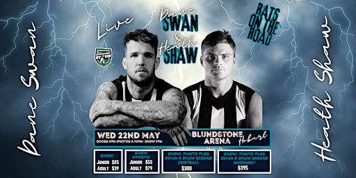 Immagine principale di Dane Swan & Heath Shaw LIVE at Blundstone Arena! 