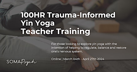 100HR Yin Yoga Trauma-Informed Teacher Training
