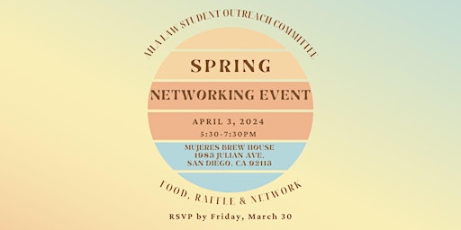 Imagen principal de AILA SD - Spring Networking Event