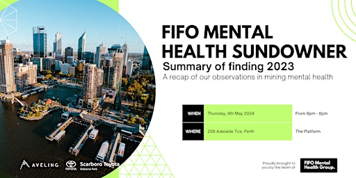 Immagine principale di FIFO Mental Health Group Sundowner 