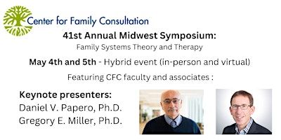 Imagem principal do evento 41st Annual Midwest Symposium: Bowen Family Systems Theory and Therapy