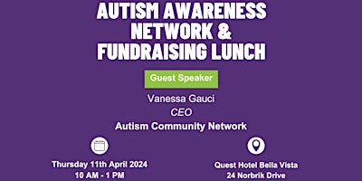 Immagine principale di Autism Awareness Network &  Fundraising Lunch 