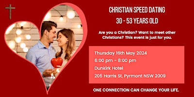Christian Speed Dating 30-53 Year Olds primary image