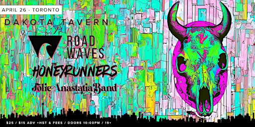 Imagem principal do evento Road Waves w/ The Honeyrunners, Jolie Anastasia Band