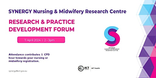 Primaire afbeelding van SYNERGY Nursing & Midwifery Research Grand Rounds - April 2024