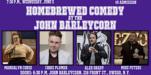 Homebrewed Comedy at the John Barleycorn Tavern primary image