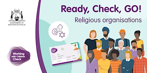 Hauptbild für Ready, Check, GO! Religious organisations (online)