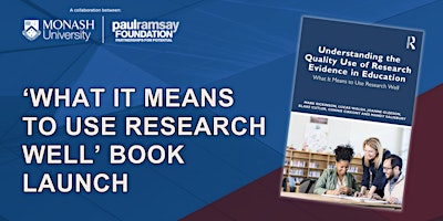 Imagem principal do evento 'WHAT IT MEANS TO USE  RESEARCH WELL' BOOK LAUNCH