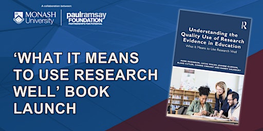 'WHAT IT MEANS TO USE  RESEARCH WELL' BOOK LAUNCH  primärbild