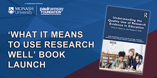 'WHAT IT MEANS TO USE  RESEARCH WELL' BOOK LAUNCH