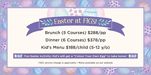 A Mediterranean Easter at F.I.G.S & APÉRO (Brunch & Dinner) primary image