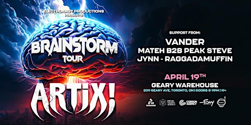 ARTIX! BRAINSTORM TOUR - TORONTO primary image