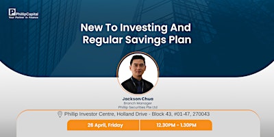 Imagem principal do evento New to Investing with Regular Savings Plan