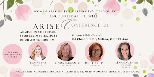 Image principale de ARISE Conference 2024- Encounter At The Well