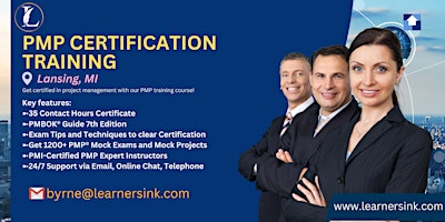 PMP Exam Certification Classroom Training Course in Lansing, MI primary image