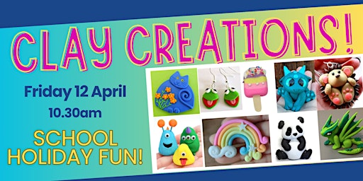 Imagen principal de School Holidays - Clay Creations!