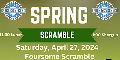 Imagem principal do evento Klein Creek Spring Scramble Benefiting Folds of Honor