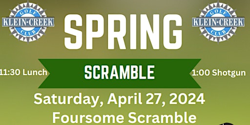 Image principale de Klein Creek Spring Scramble Benefiting Folds of Honor