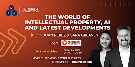Webinar: The World of Intellectual Property, AI and Latest Developments primary image