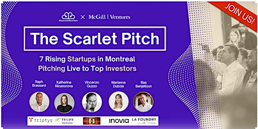 The Scarlet Pitch: Montreal's Top Startups & Investors primary image