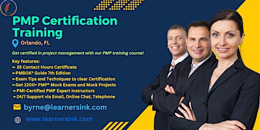 PMP Exam Certification Classroom Training Course in Orlando, FL primary image