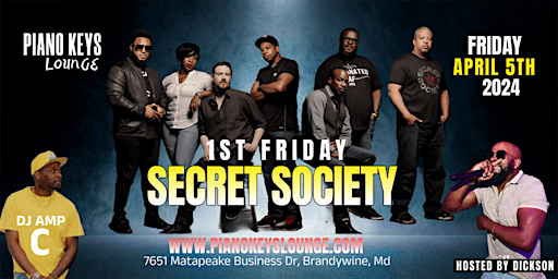 Imagem principal do evento Secret Society Band Live @ Piano Keys Lounge April 5, 2024