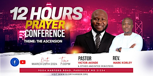 12 Hours Prayer Conference (The Ascension) primary image