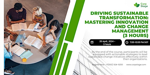 Driving Sustainable Transformation: Master Innovation and Change Management primary image