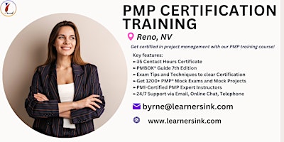 Hauptbild für PMP Exam Certification Classroom Training Course in Reno, NV