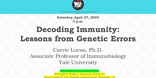 Imagem principal do evento Decoding Immunity: Lessons from Genetic Errors