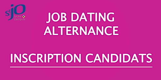 JOB DATING Alternance -> Inscription candidat primary image