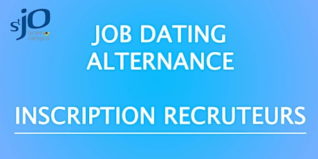 JOB DATING Alternance -> Inscription recruteur