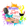 Logotipo de Music Sips & Paint Drips