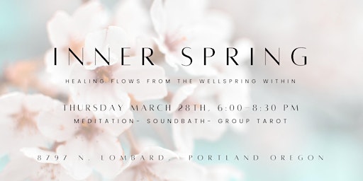 Imagem principal do evento Inner Spring: Healing Flows from the Wellspring Within
