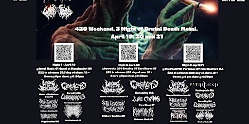 Primaire afbeelding van 3 Day Pass Of 420 Weekend Of Brutality