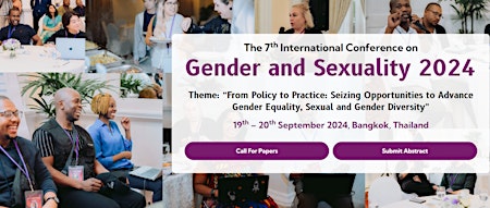 Image principale de The 7th International Conference on Gender and Sexuality 2024