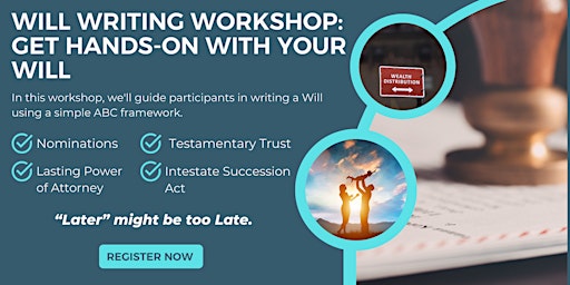 Hauptbild für Will Writing Workshop: Get hands-on with your will