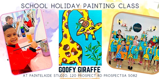 Imagem principal de School Holiday Painting Class - Goofy Giraffe