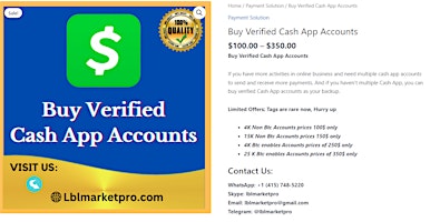 Imagen principal de 3 Best Sites to Buy Verified Cash App Account