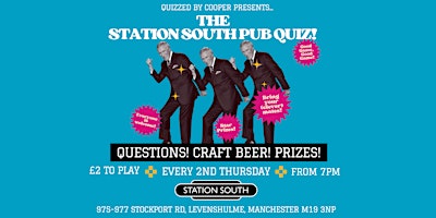 Primaire afbeelding van Quizzed by Cooper pres. The Station South Quiz