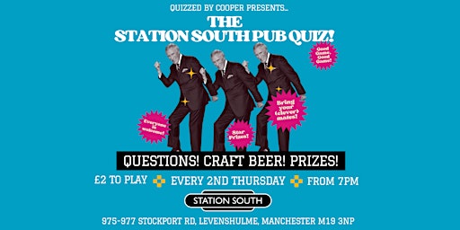 Imagen principal de Quizzed by Cooper pres. The Station South Quiz