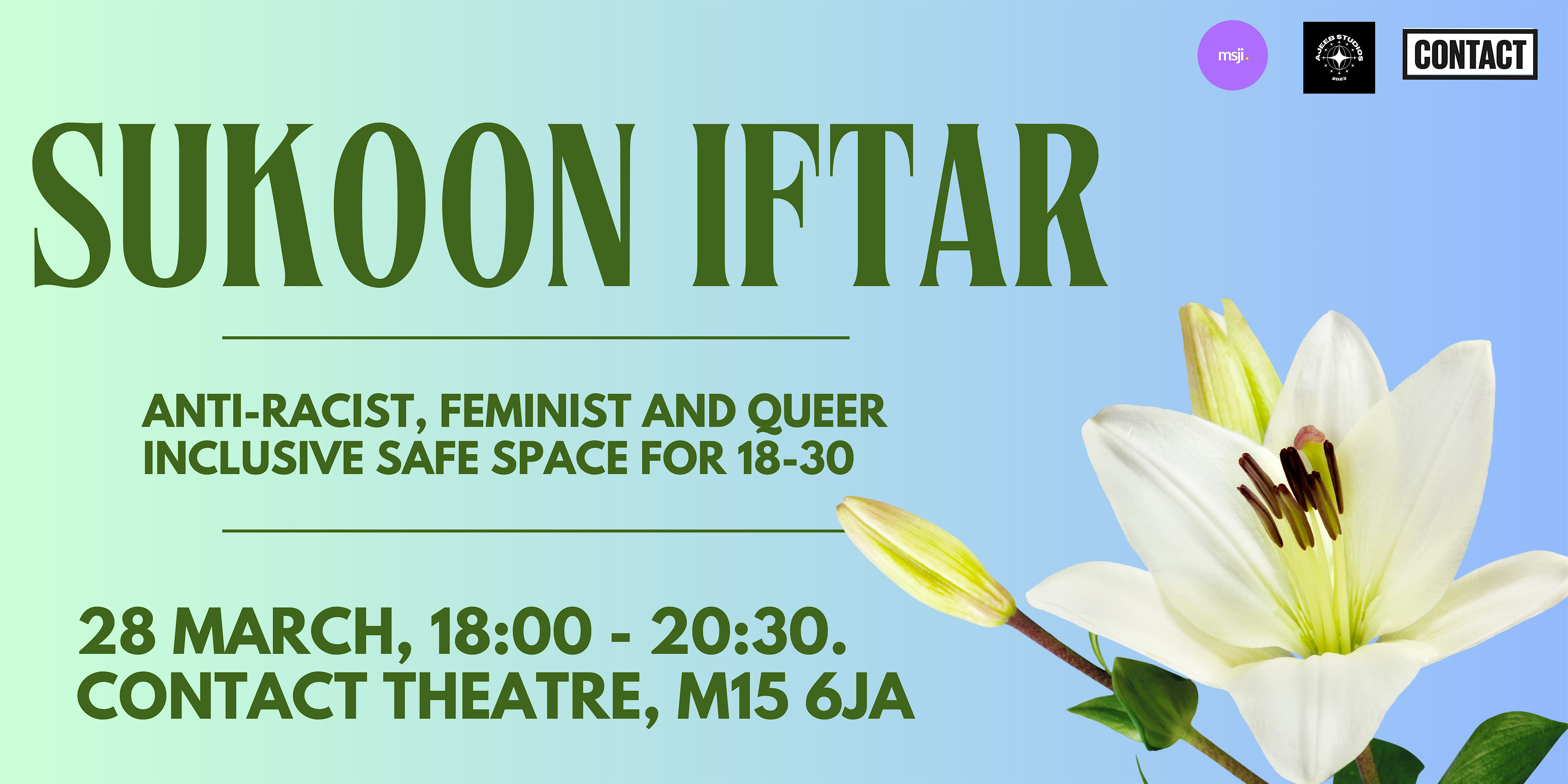 Inclusive Iftar Safe Space (young people aged 18-30)