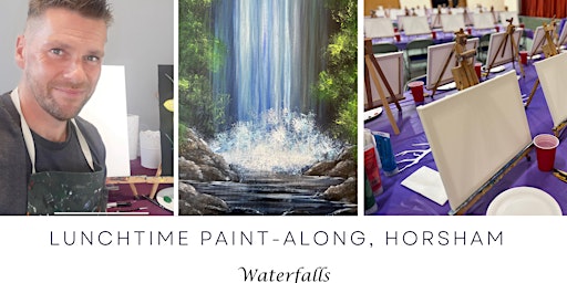 Imagem principal do evento Lunchtime Paint-Along, Horsham - 'Waterfalls'