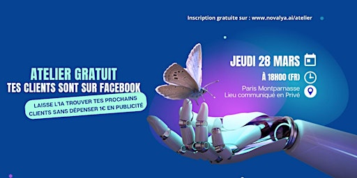 Primaire afbeelding van Atelier Gratuit I Tes clients sont sur Facebook