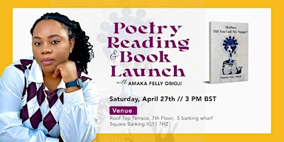 Imagem principal do evento Poetry Reading & Book Launching