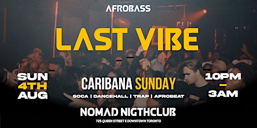 Primaire afbeelding van THE LAST VIBE - CARIBANA SUNDAY