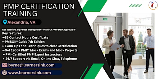 Primaire afbeelding van PMP Exam Prep Certification Training Courses in Alexandria, VA