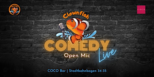 Imagem principal de Stand-Up Comedy auf Deutsch | Clownfish Open Mic #105| Wien @COCO Bar