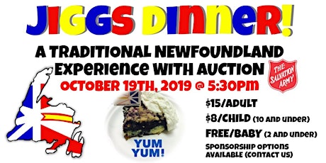 Jiggs Dinner - A traditional Newfoundland dinner with an auction primary image