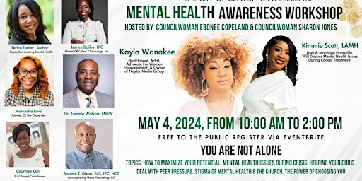 Image principale de Mental Health Awareness Workshop